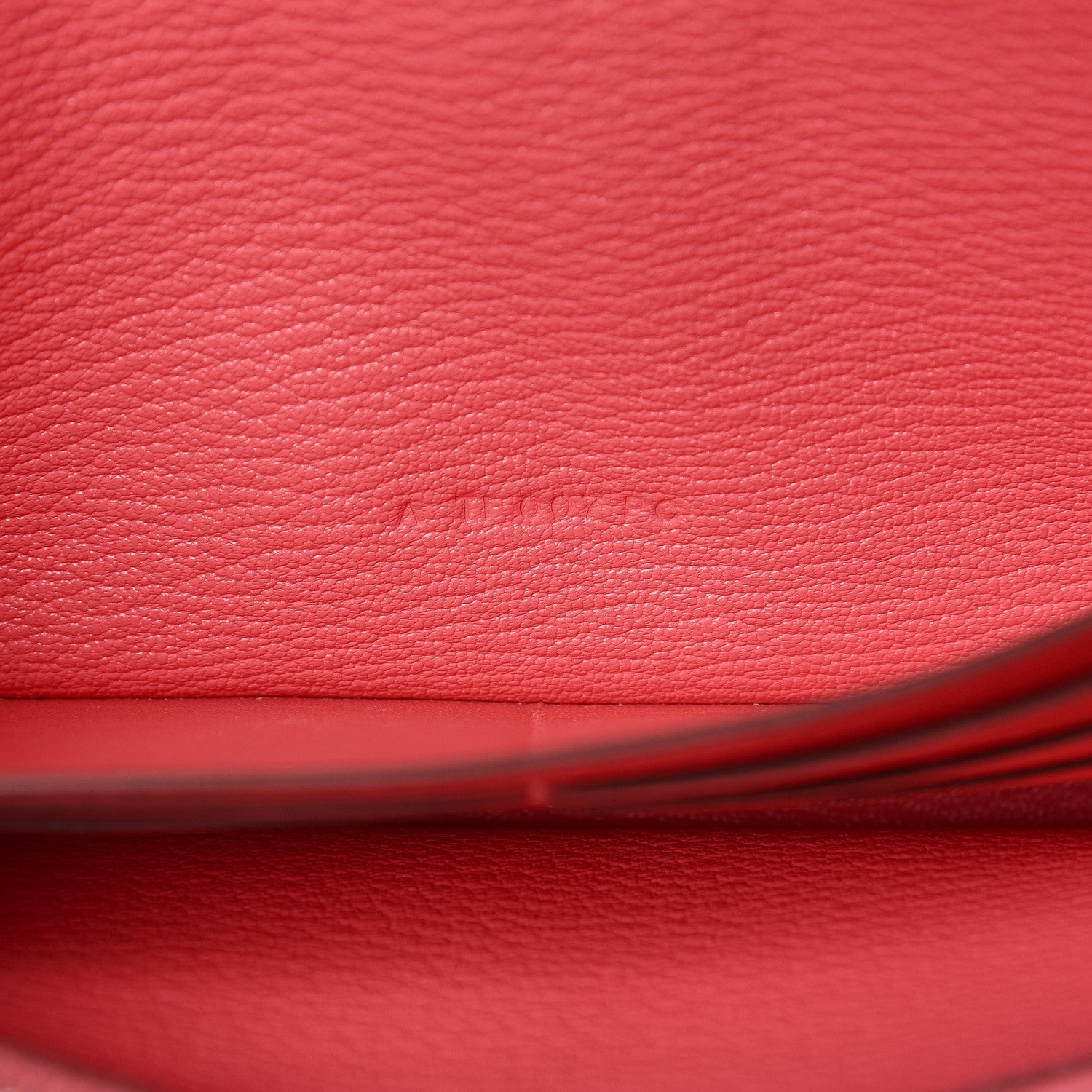 Hermes Chevre Mysore Kelly Longue Wallet Rose Lipstick 7 of 10
