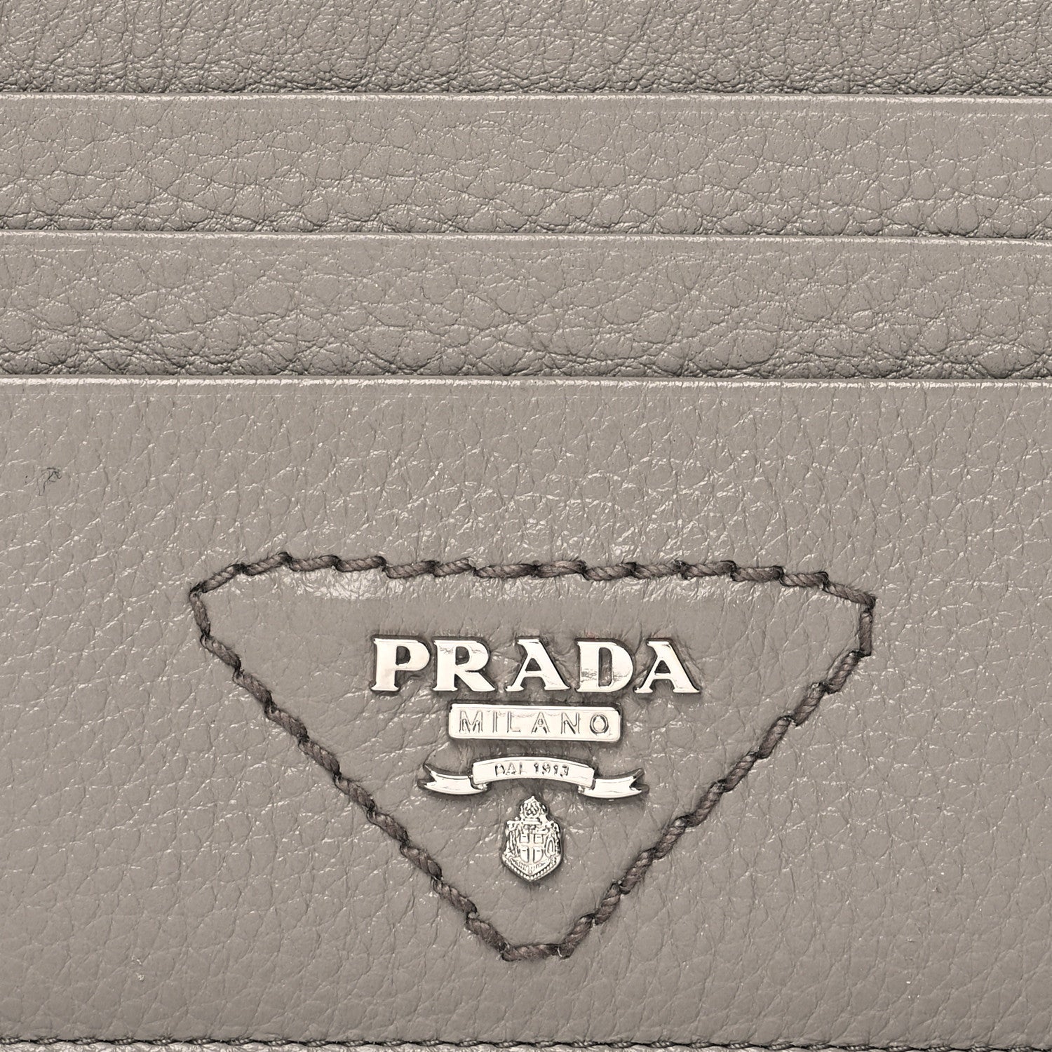 Prada Vitello Daino Card Holder Argilla 8 of 12