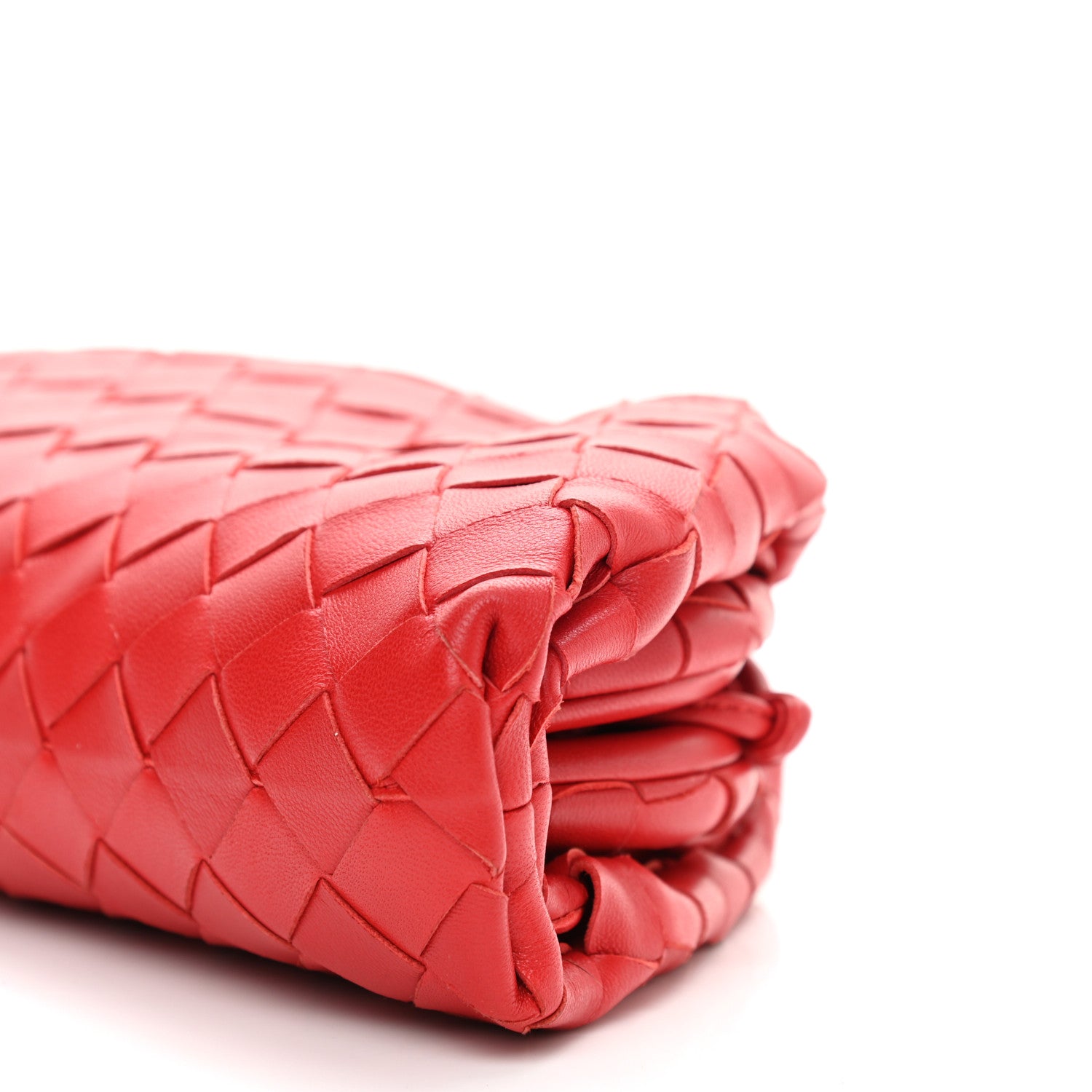 Bottega Veneta Nappa Intrecciato The Mini Pouch Bright Red 9 of 9