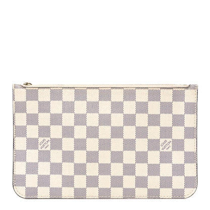 Louis Vuitton Damier Azur Braided Neverfull MM GM Pochette Pink 1 of 7