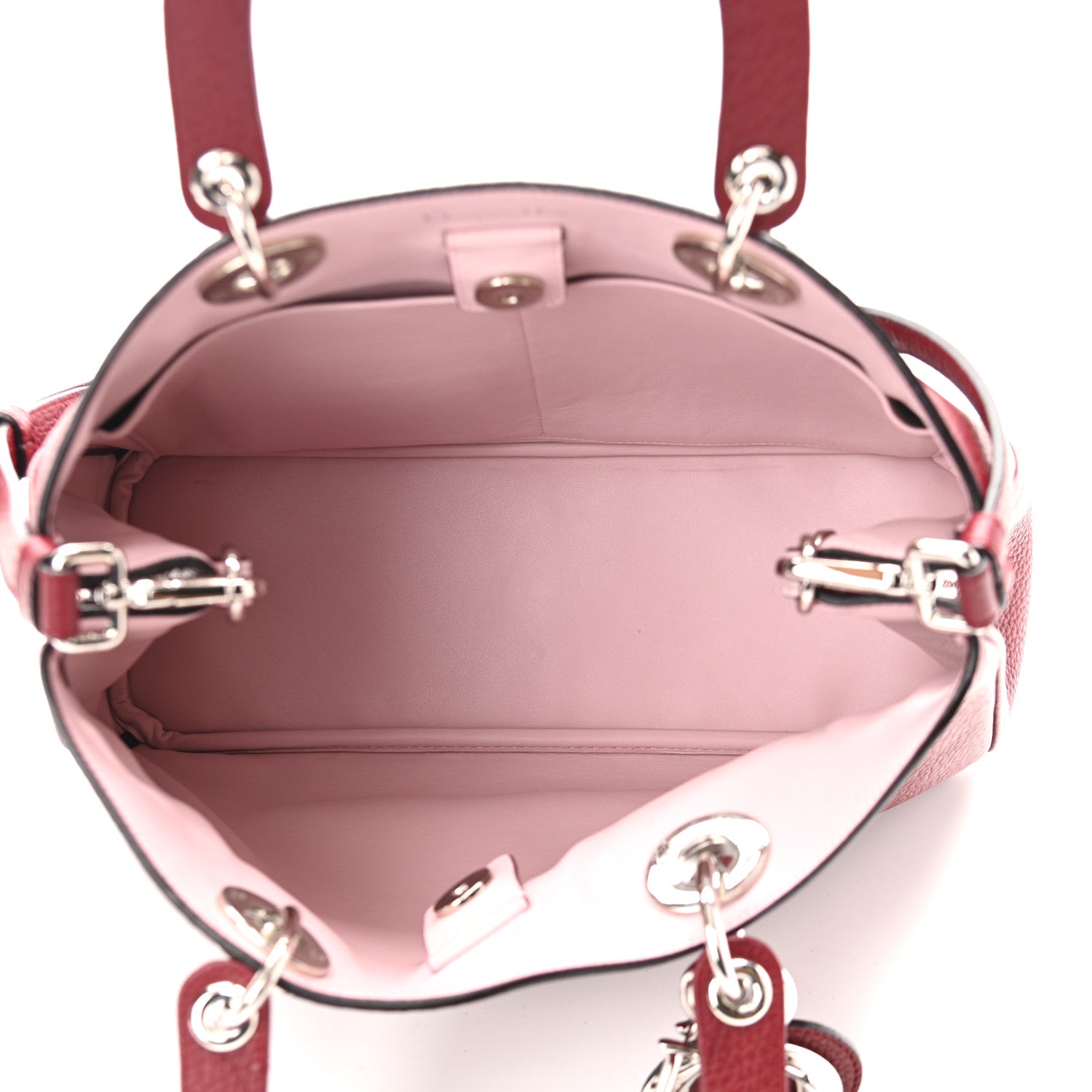 Christian Dior Bullcalf Medium Diorissimo Tote Burgundy 5 of 10