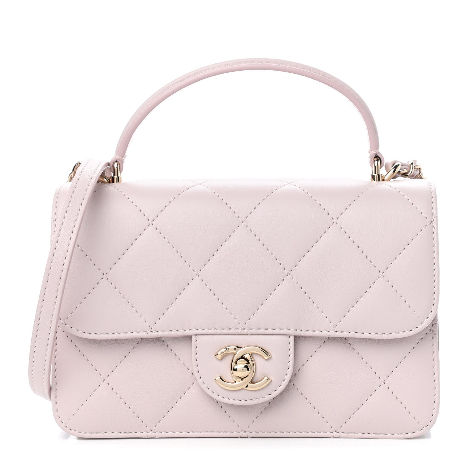 Chanel Calfskin Quilted Coco Lady Flap Light Purple 1 of 9