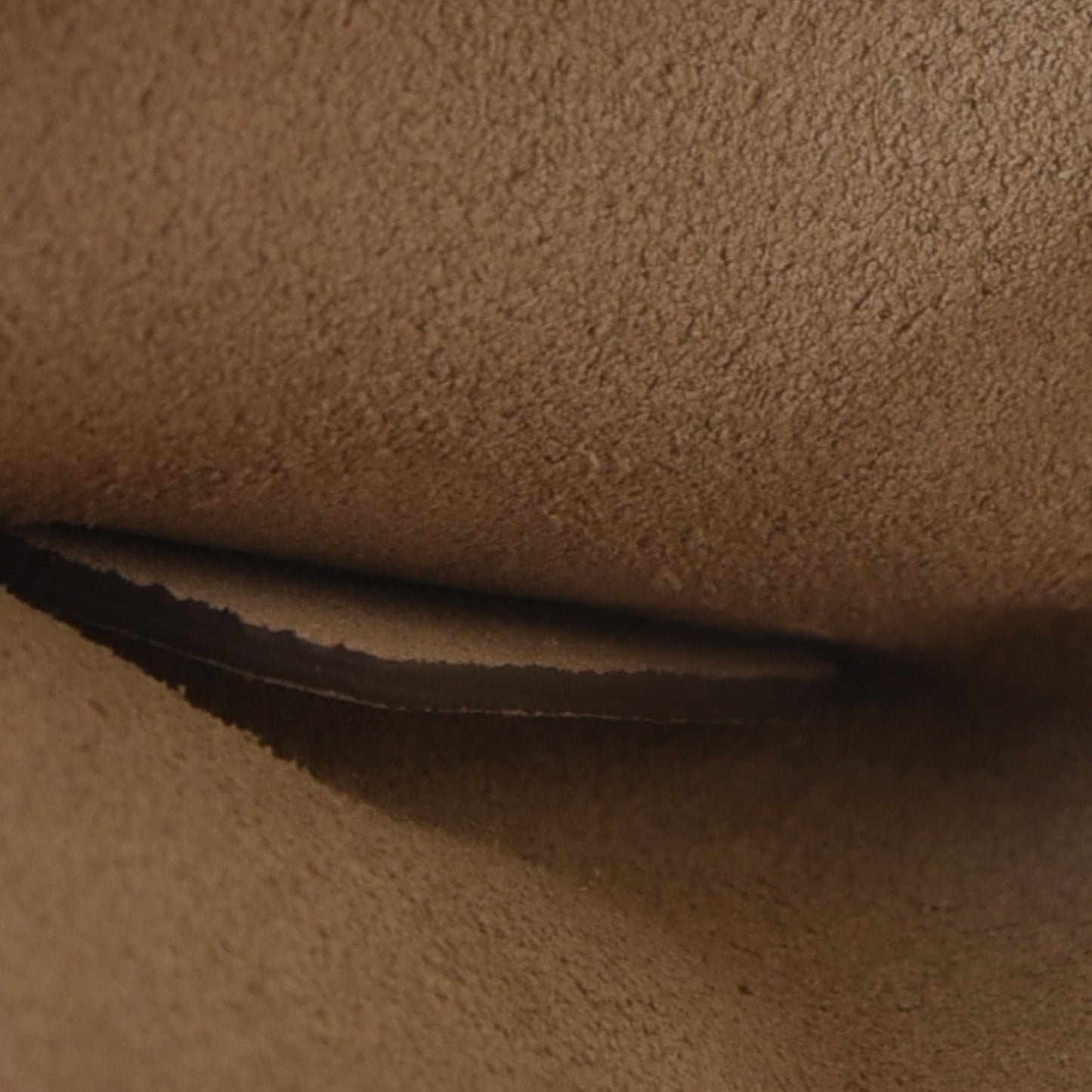 Suede Calfskin Small Faye Shoulder Bag Tobacco