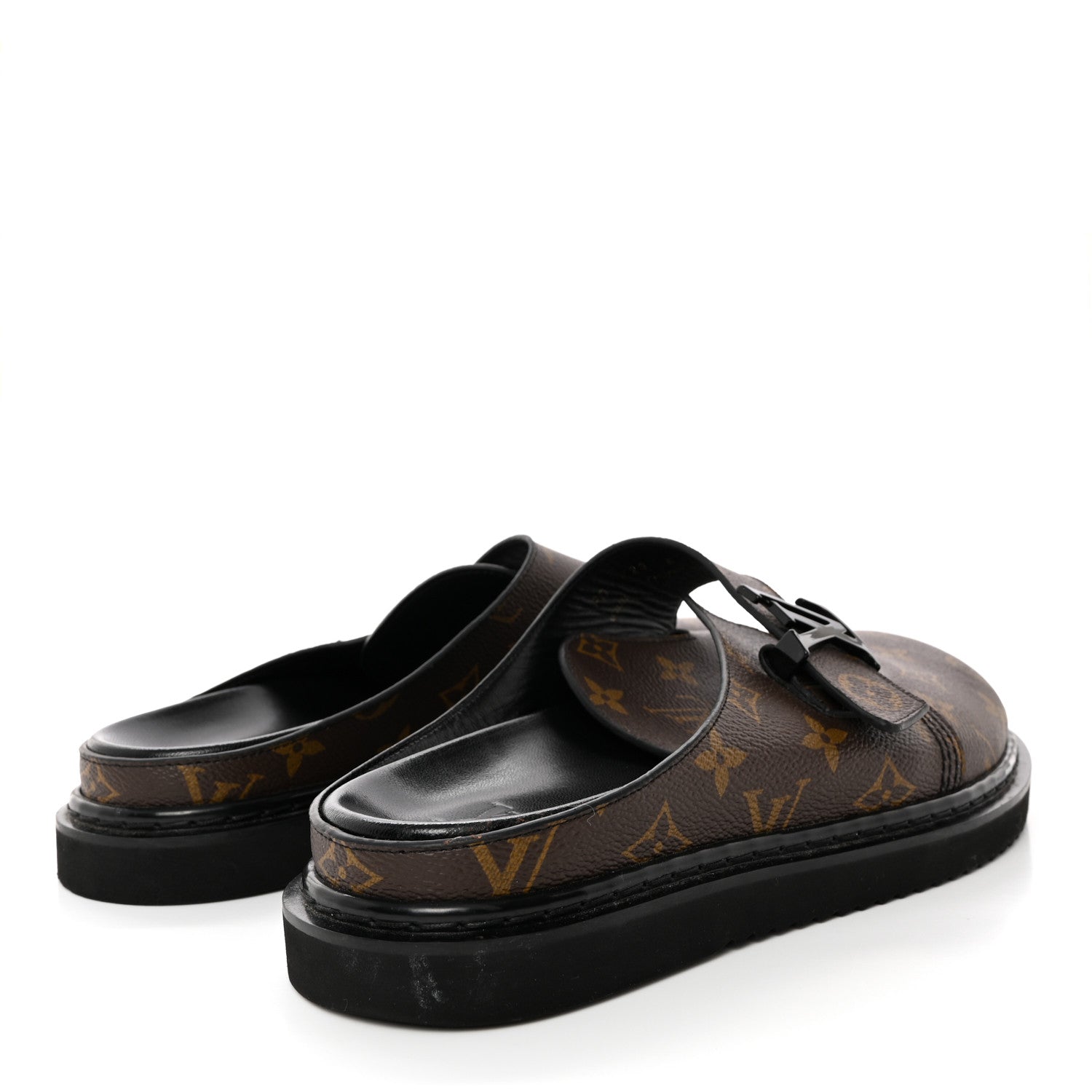 Louis Vuitton Monogram LV Easy Mens Mule 8 Black 4 of 12