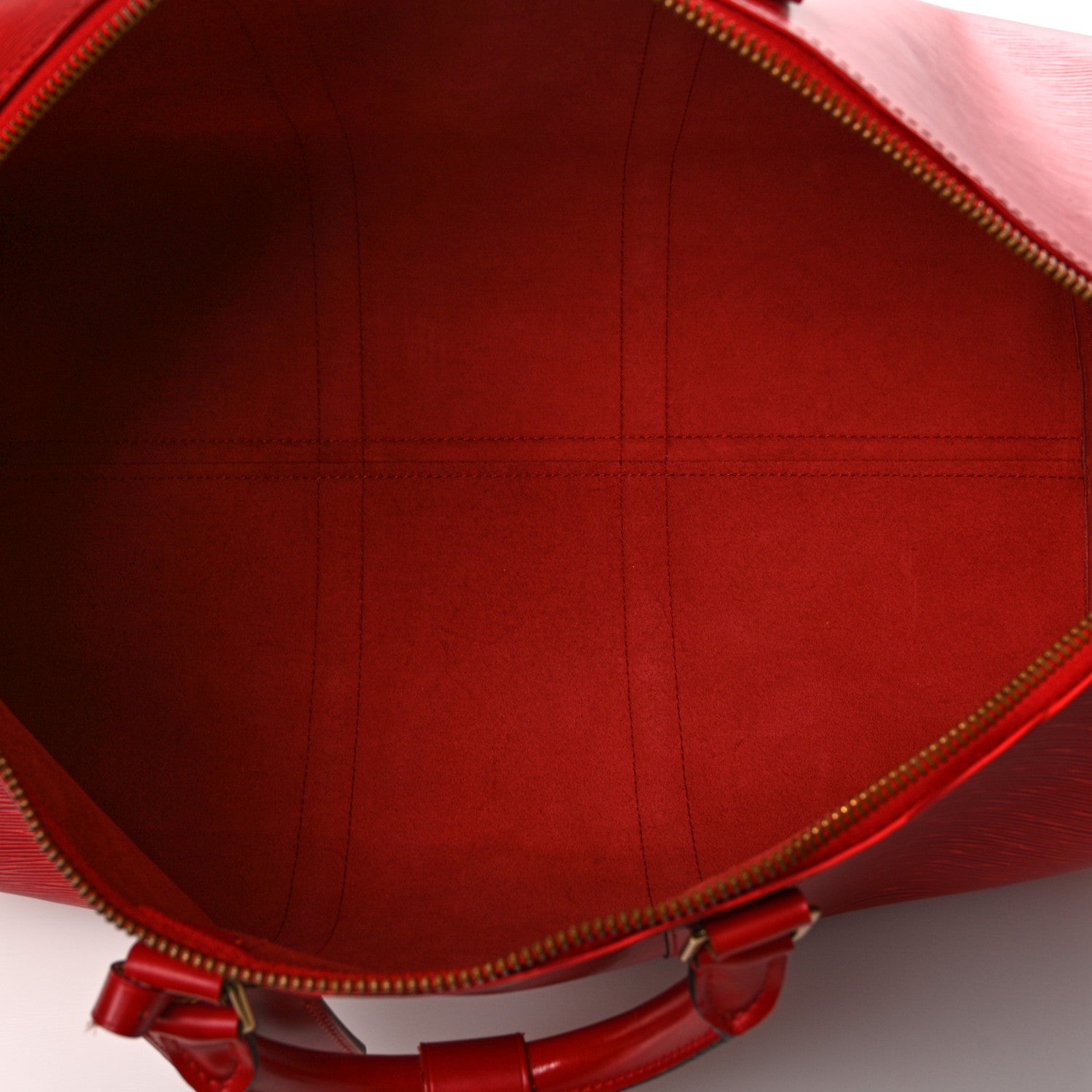 Louis Vuitton Epi Keepall 50 Castillan Red 4 of 9