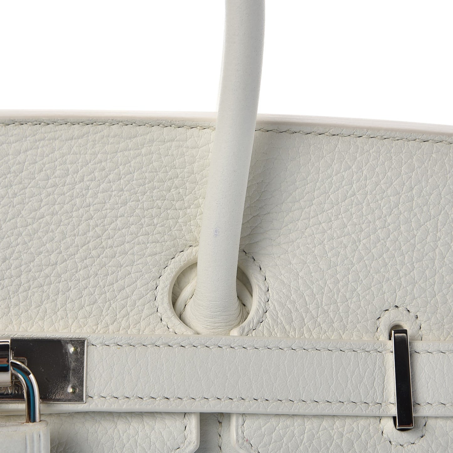 Taurillon Clemence Birkin 35 White