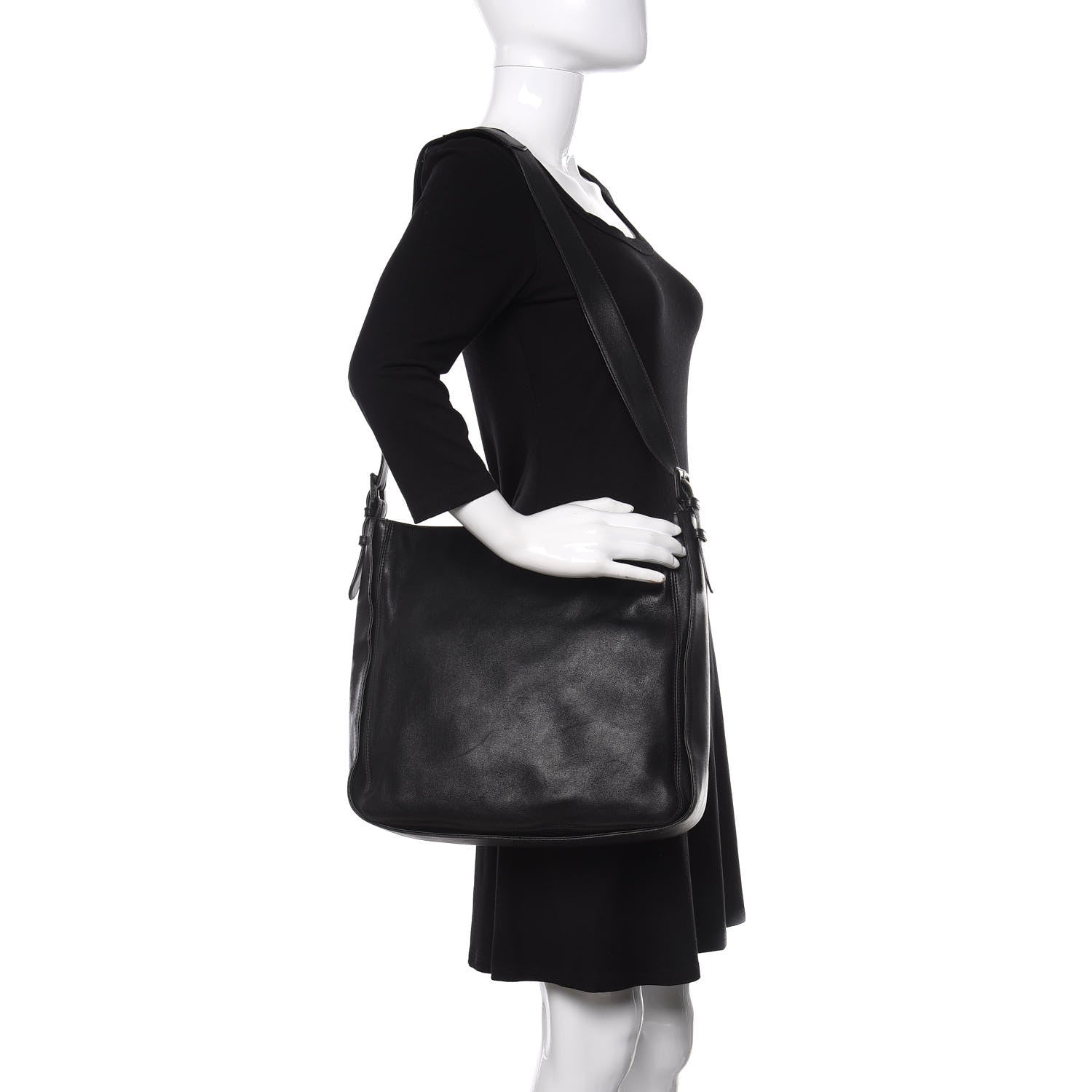 Chanel Calfskin CC Shoulder Bag Black 2 of 10