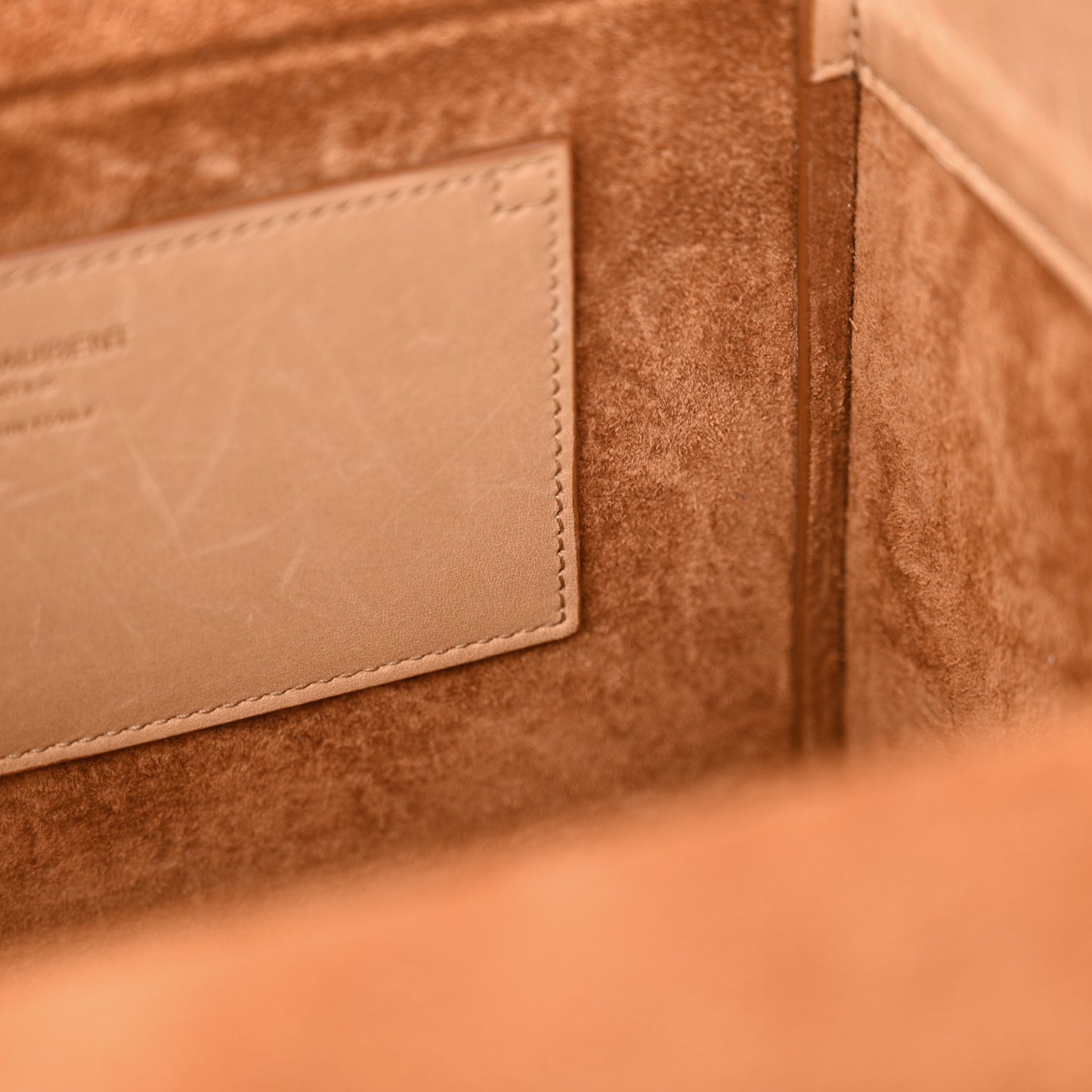 Calfskin Monogram Take Away Box Dusty Vintage Brown Gold