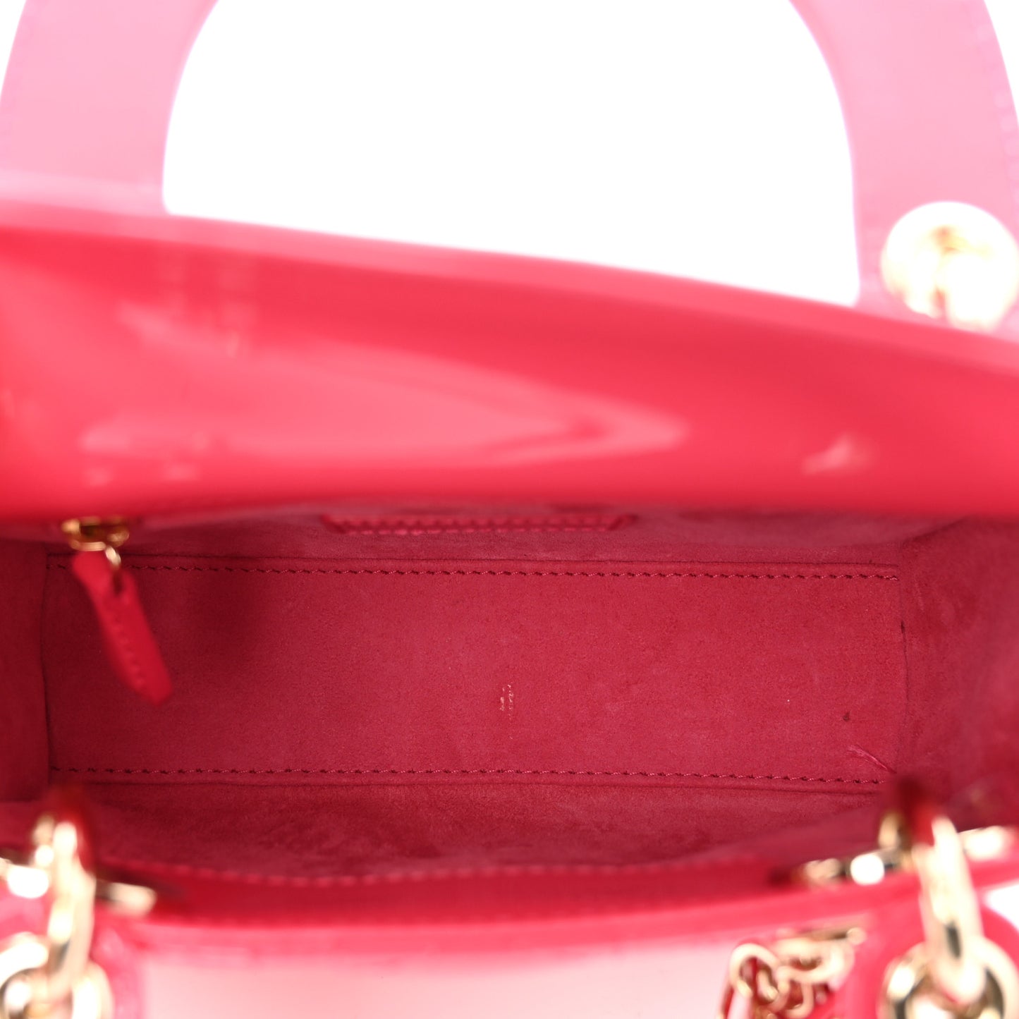 Patent Cannage Mini Lady Dior Pink