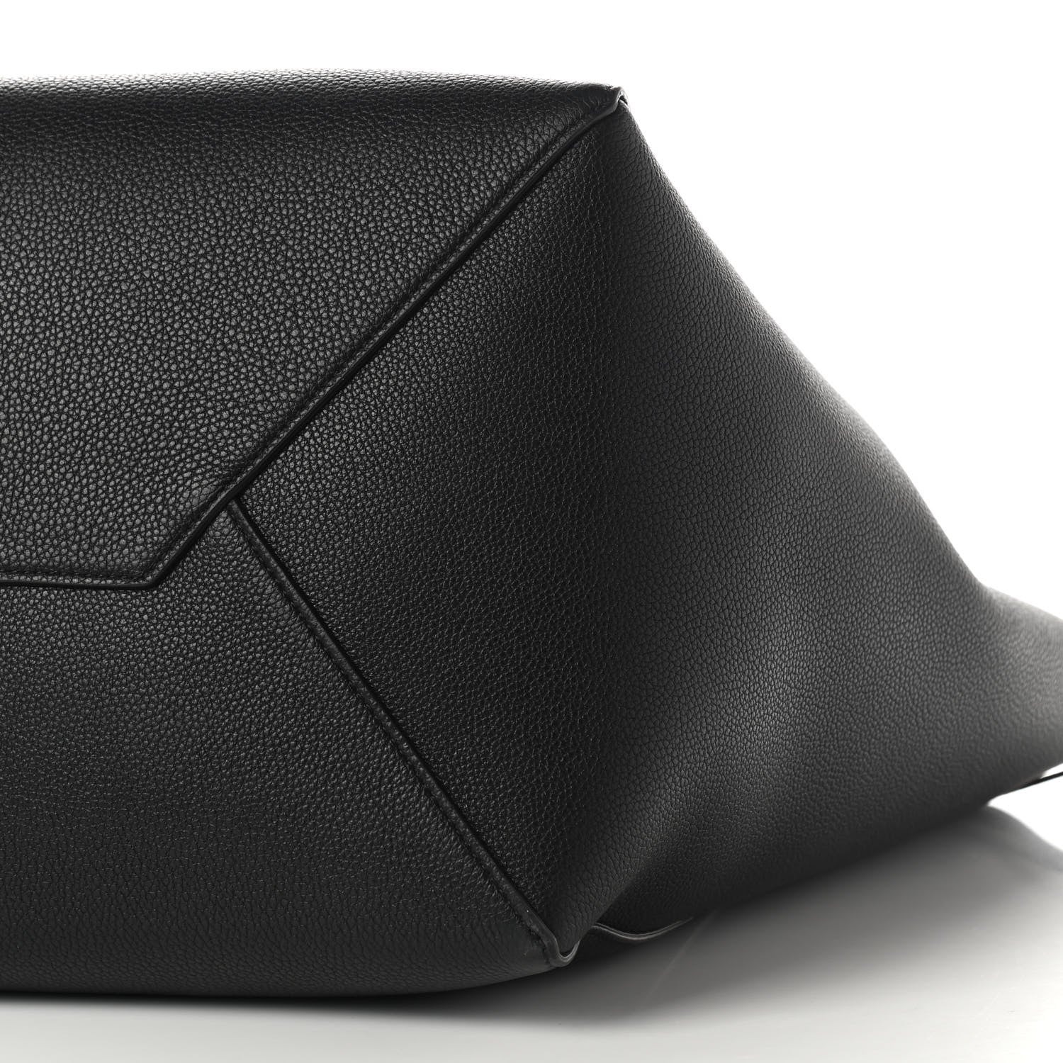 Celine Soft Grained Calfskin Medium Belt Cabas Phantom Black 6 of 10