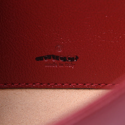 Gucci Textured Calfskin Web Mini Rajah Slim Flap Shoulder Bag Romantic Cherry 6 of 10