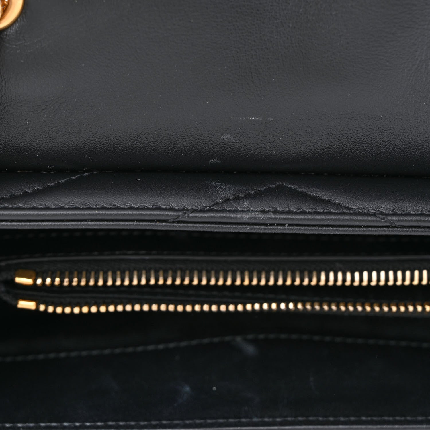Saint Laurent Calfskin Y Quilted Monogram Small Loulou Chain Satchel Black 10 of 13