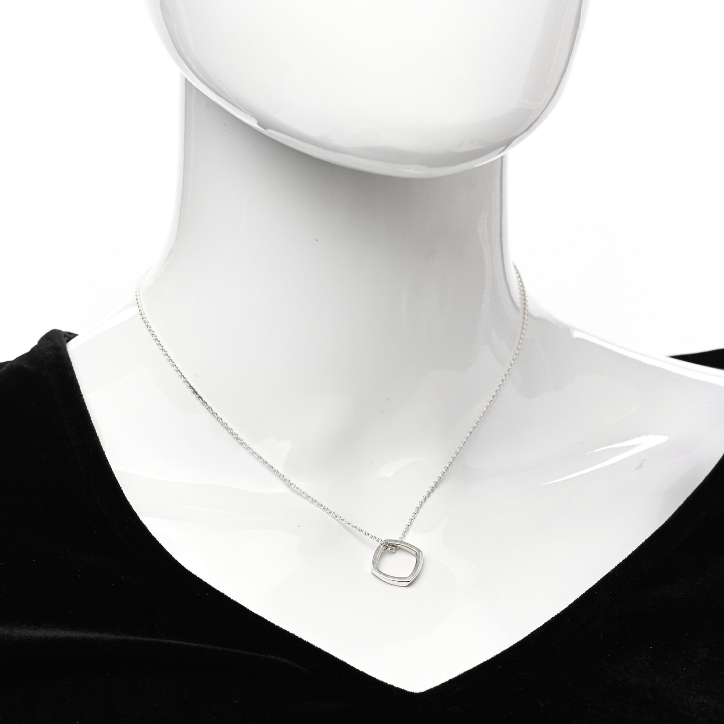 Sterling Silver Frank Gehry Torque Pendant Necklace