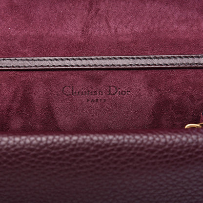 Christian Dior Grained Calfskin D-Bee Crossbody Burgundy 7 of 11
