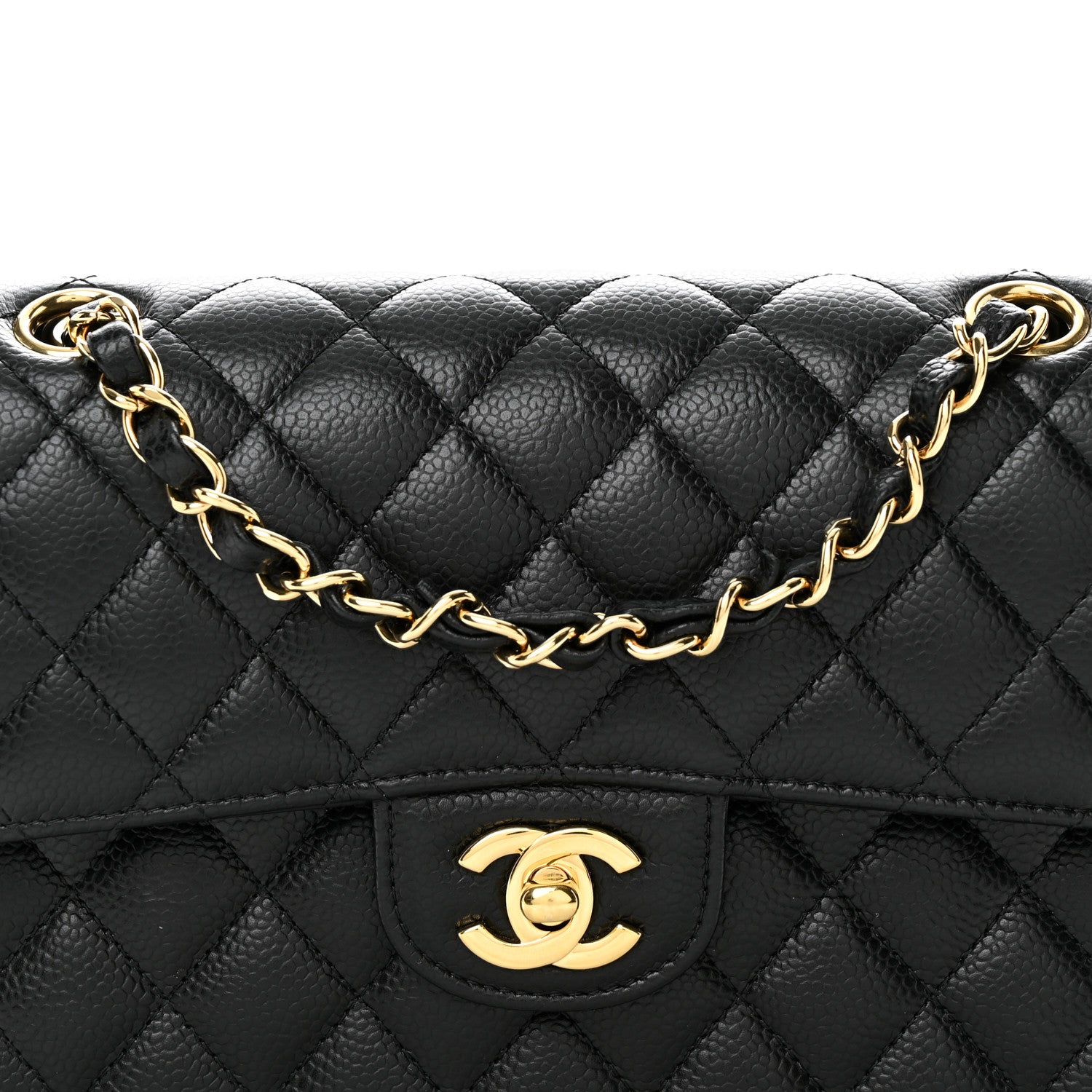 Chanel Caviar Quilted Small Double Flap Black 8 of 11