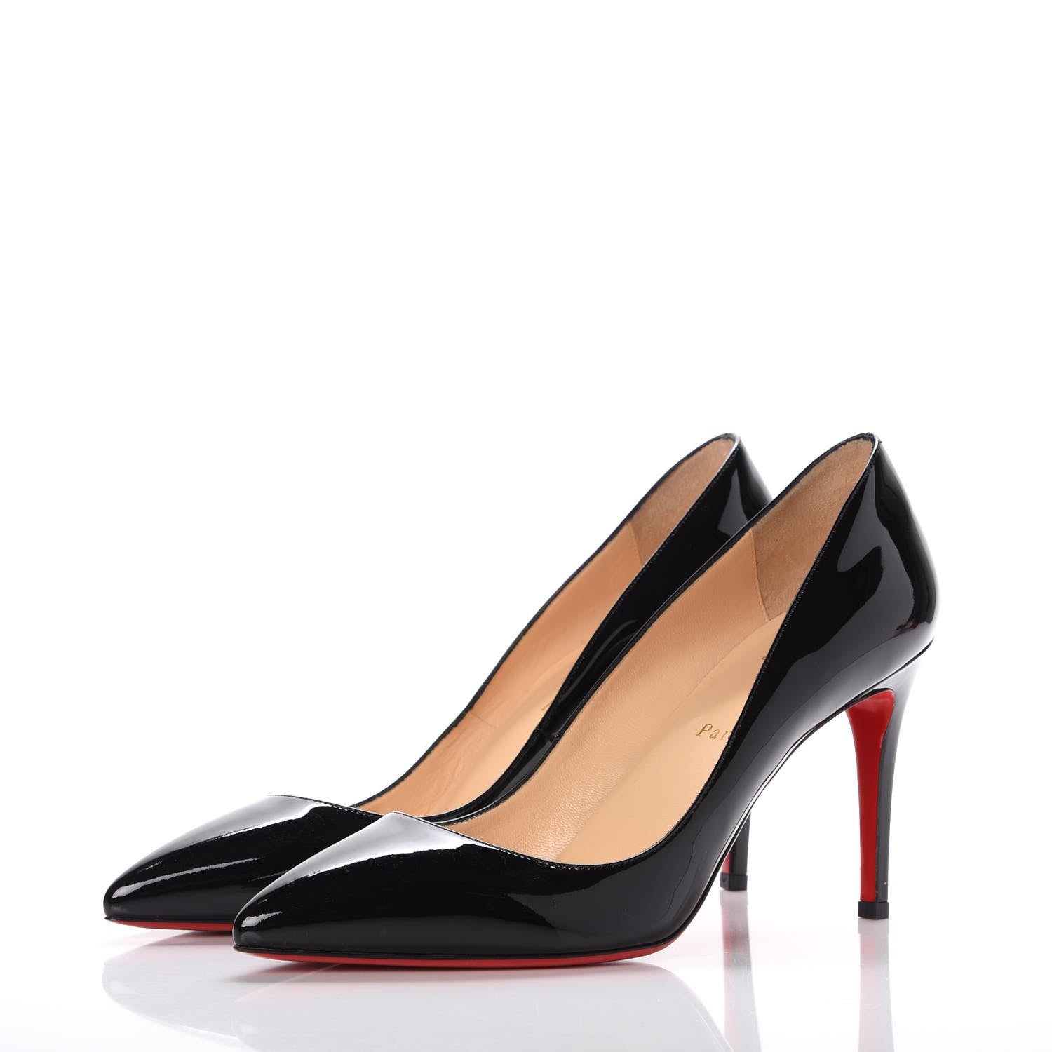 Christian Louboutin Patent Pigalle 85 Pumps 39.5 Black 3 of 8
