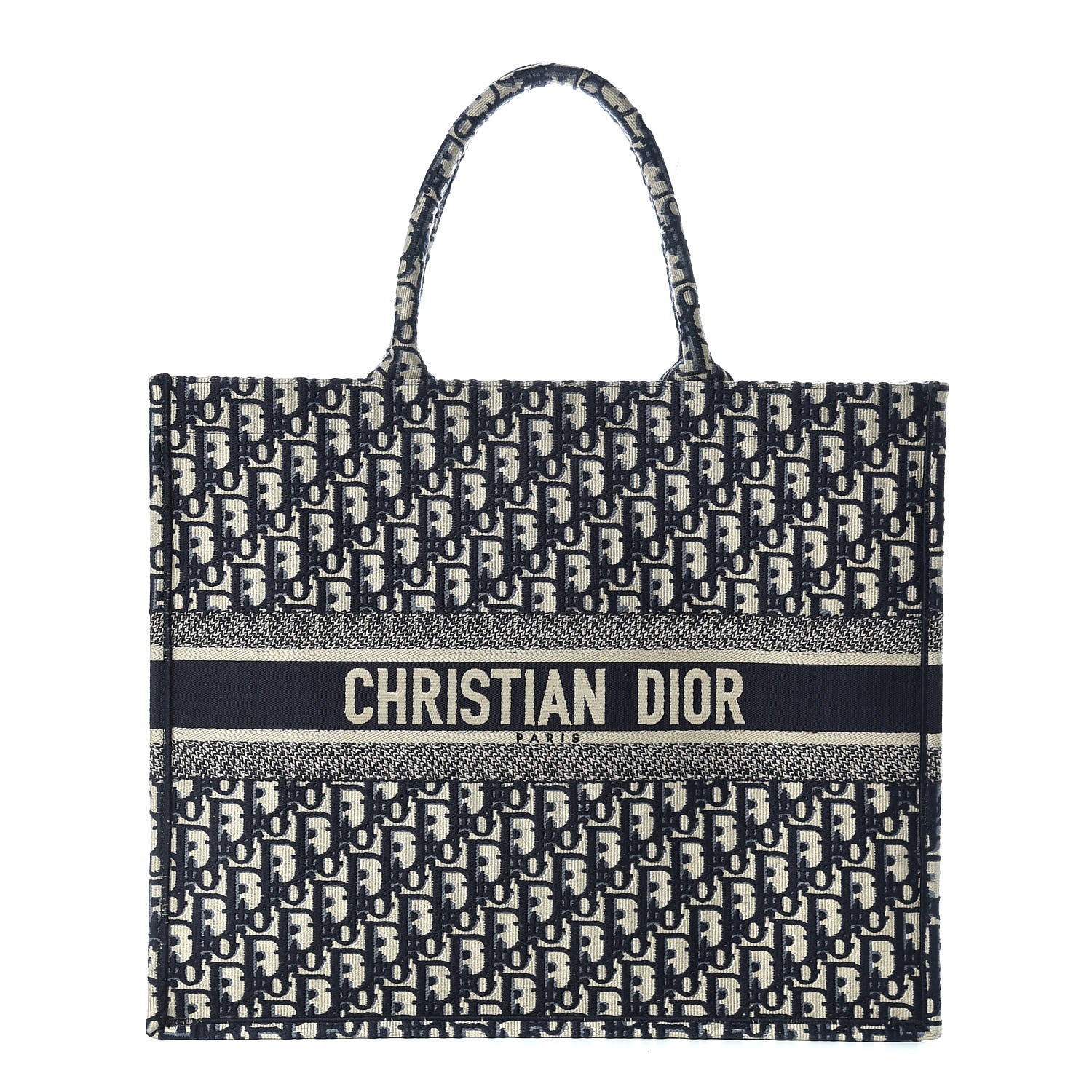 Christian Dior Oblique Book Tote Blue Multicolor 1 of 10