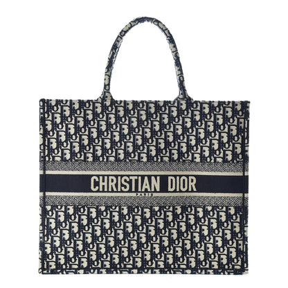 Christian Dior Oblique Book Tote Blue Multicolor 1 of 10