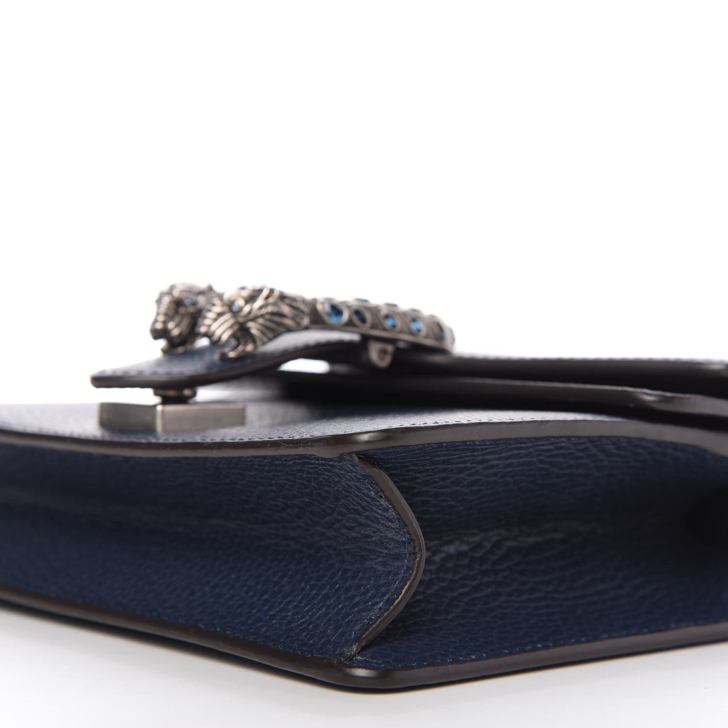 Gucci Dollar Calfskin Crystal Mini Dionysus Shoulder Bag Blue Agata Montana Sapphire 7 of 10