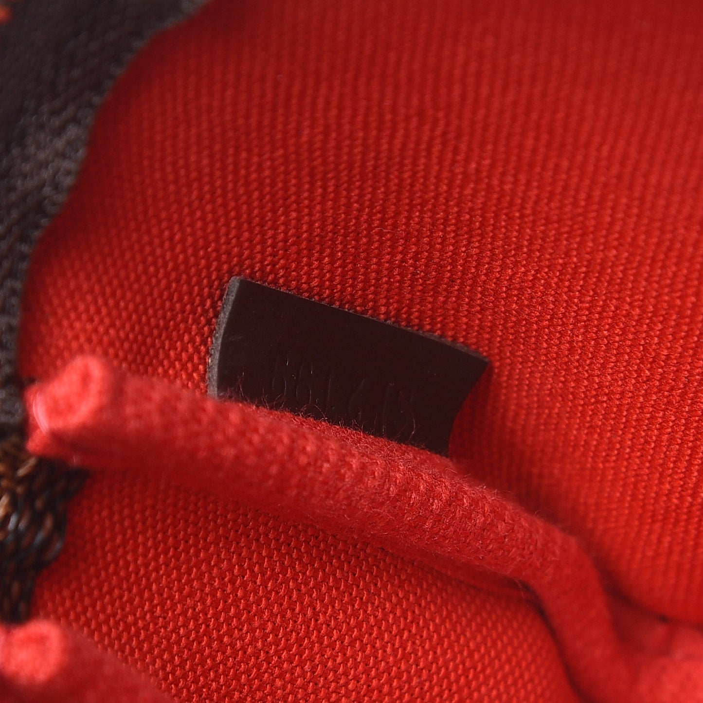 Damier Ebene 2019 Christmas Animation Mini Pochette Accessories Red