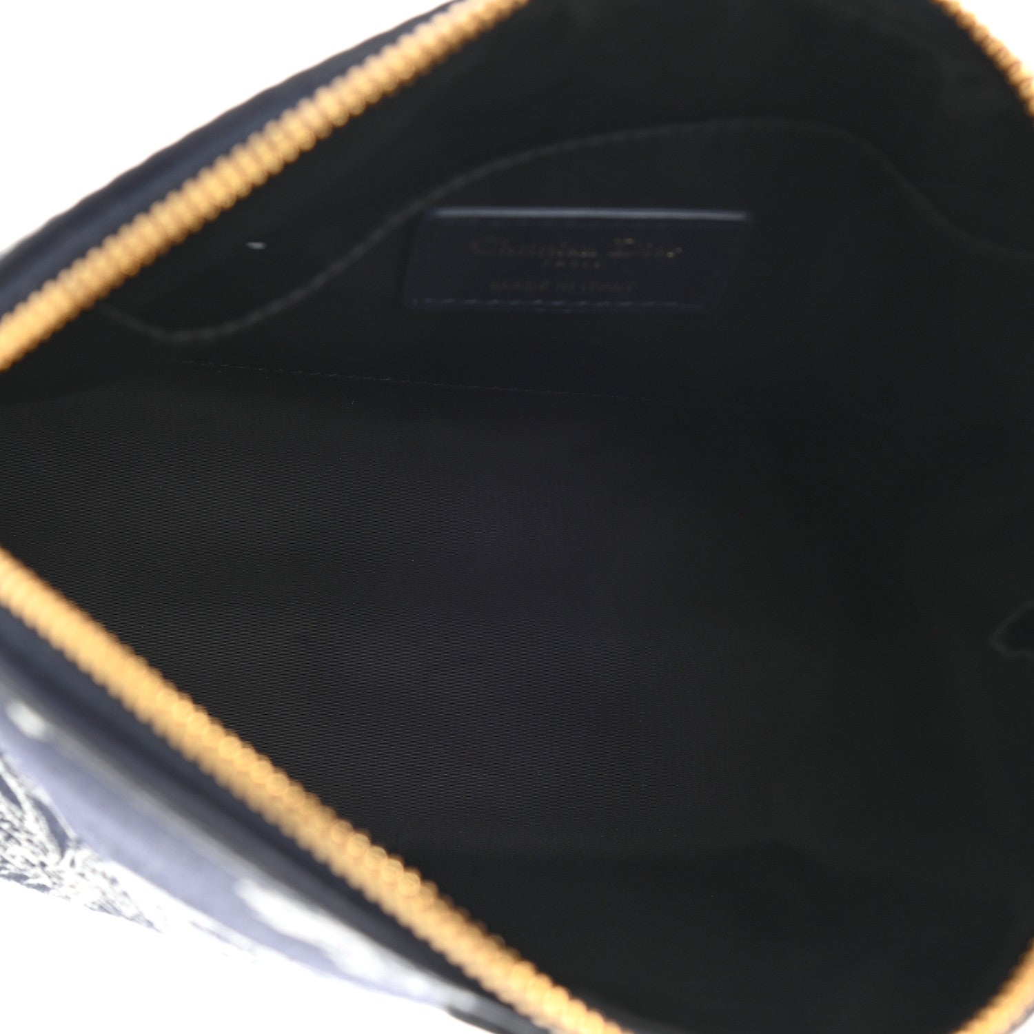 Christian Dior Embroidered Toile De Jouy 30 Montaigne Cosmetic Pouch Blue 5 of 7