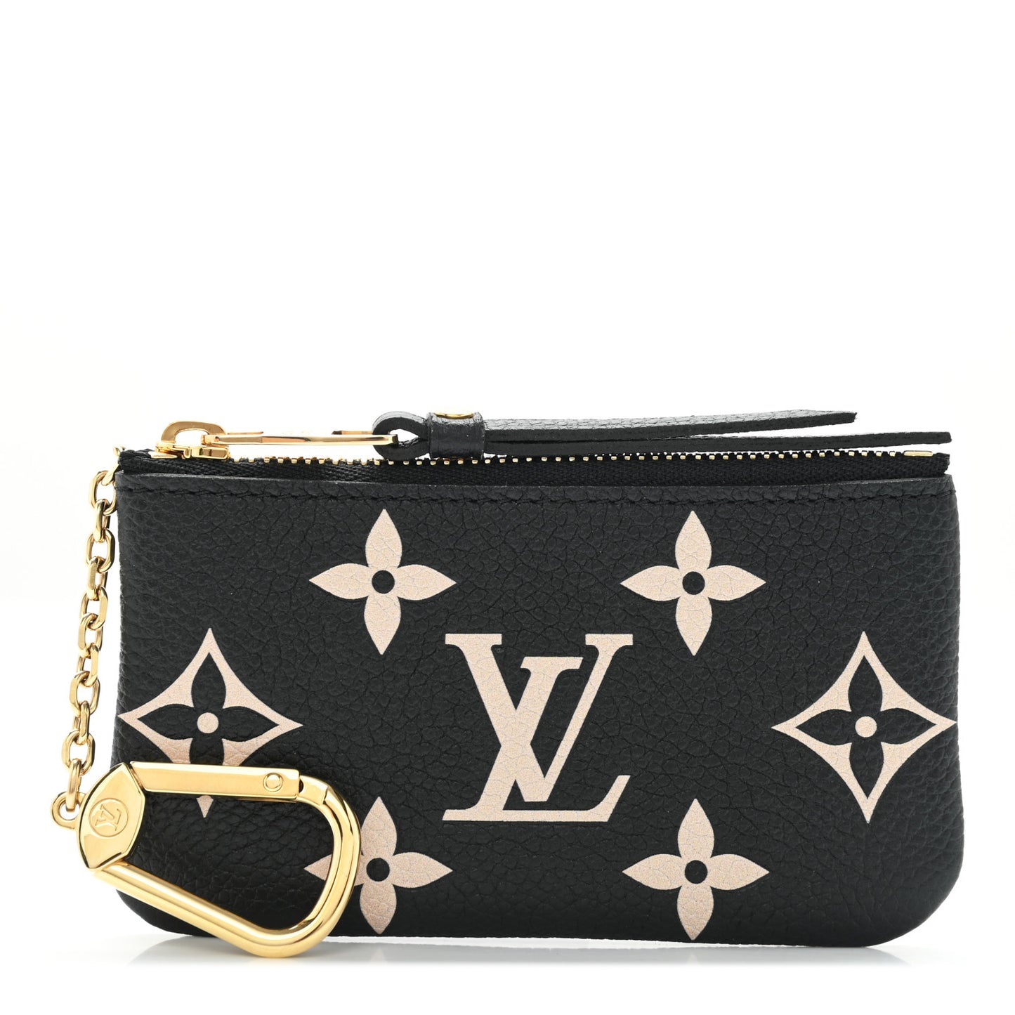Empreinte Monogram Giant Key Pouch Black Beige