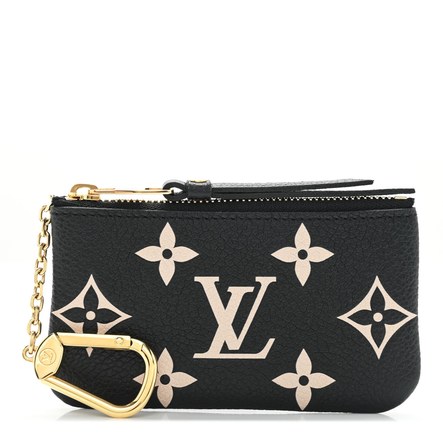 Louis Vuitton Empreinte Monogram Giant Key Pouch Black Beige 1 of 6