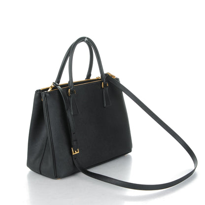 Prada Saffiano Lux Large Galleria Double Zip Tote Black 3 of 7
