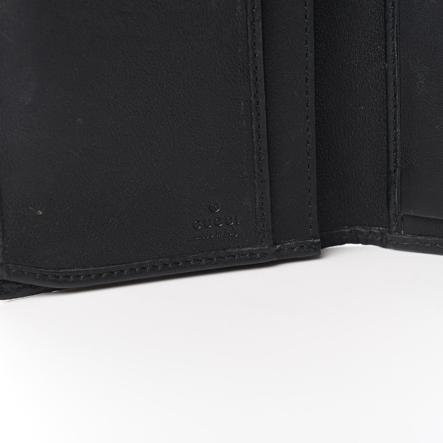 Guccissima Ladies Web Long Wallet Black