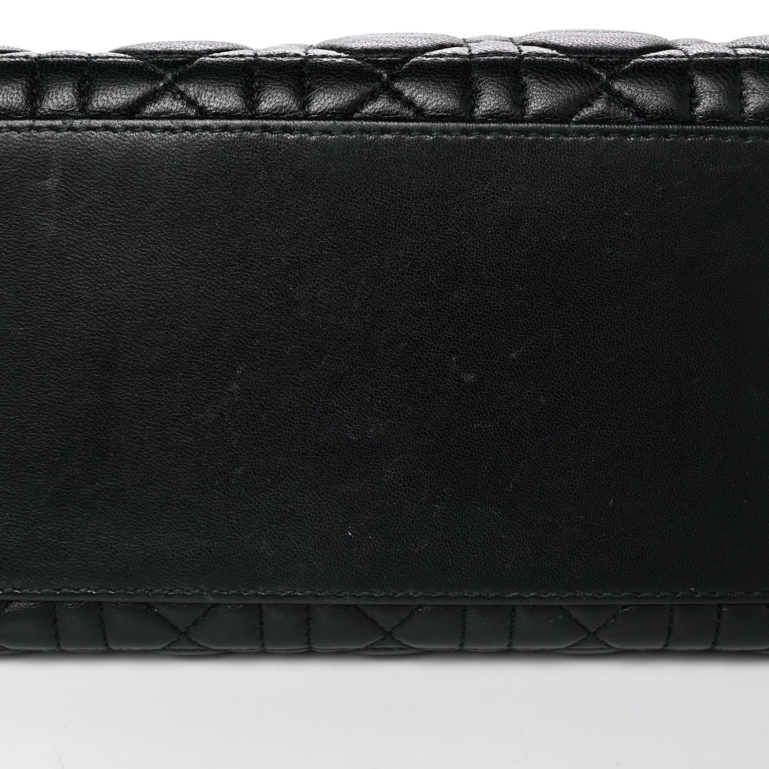 Christian Dior Lambskin Cannage Medium Lady Dior Black 12 of 18