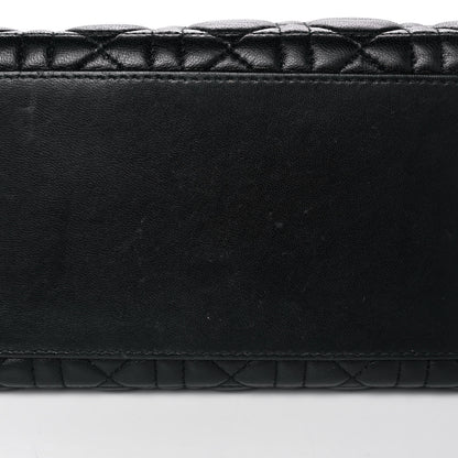 Christian Dior Lambskin Cannage Medium Lady Dior Black 12 of 18