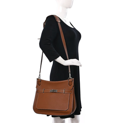 Hermes Taurillon Clemence Jypsiere 28 Gold 2 of 8
