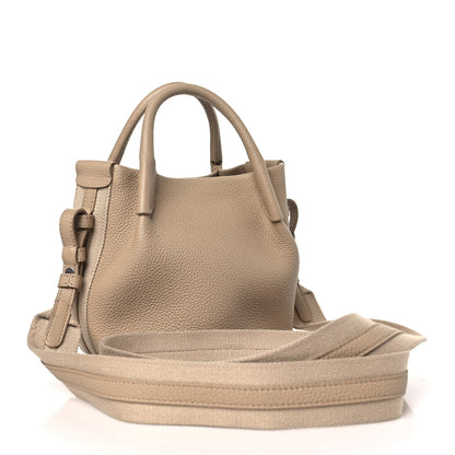Loro Piana Grained Calfskin Micro Bale Bag Light Mastic 3 of 9