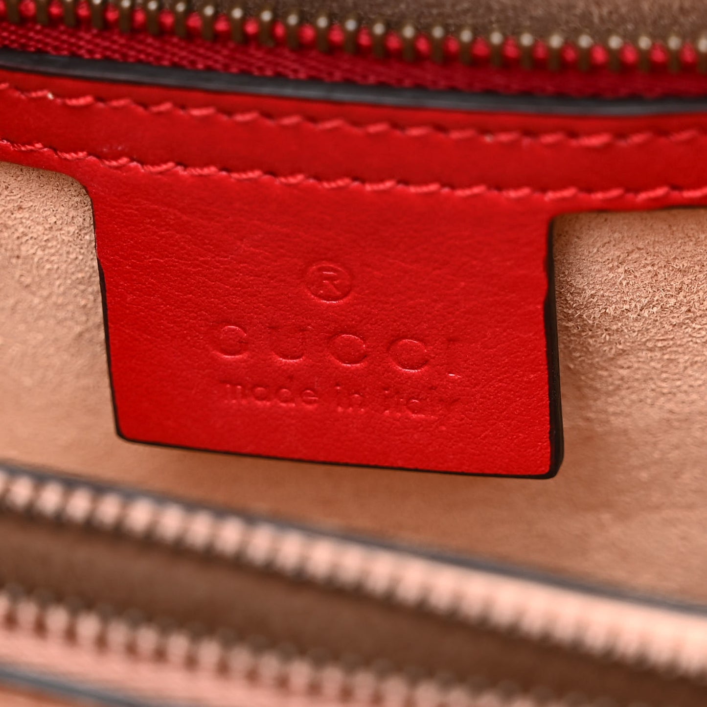 Calfskin Matelasse Small GG Marmont Tote Hibiscus Red