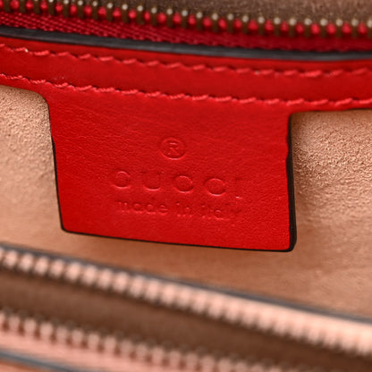 Gucci Calfskin Matelasse Small GG Marmont Tote Hibiscus Red 6 of 10