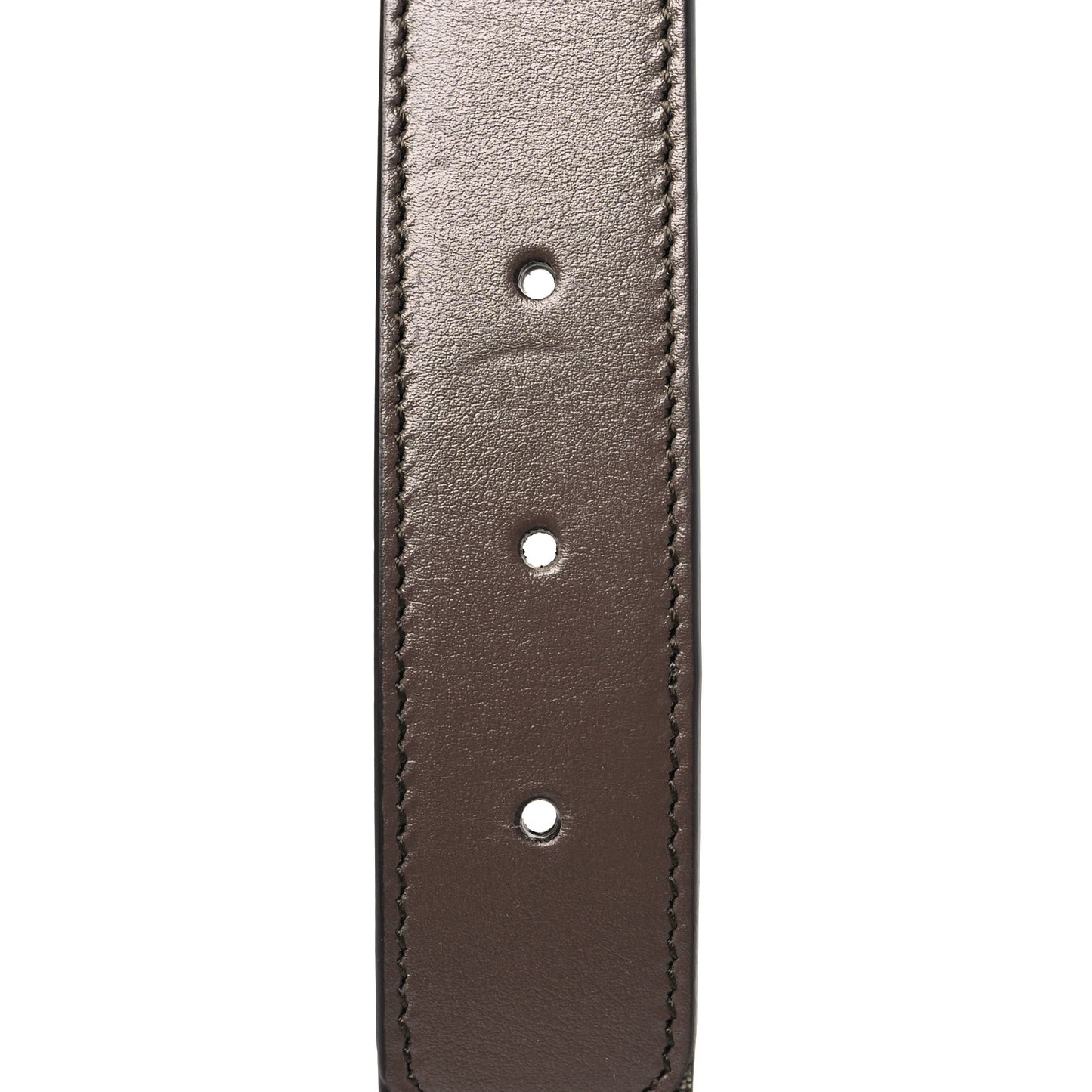 GG Supreme Monogram Plutone Calfskin Enamel Interlocking G 30mm Belt 75 30 Beige Ebony New Acero