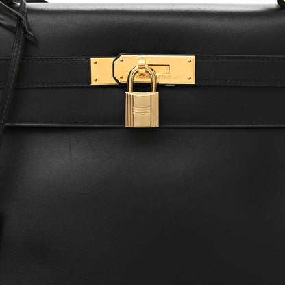 Hermes Box Kelly Retourne 32 Black 8 of 19