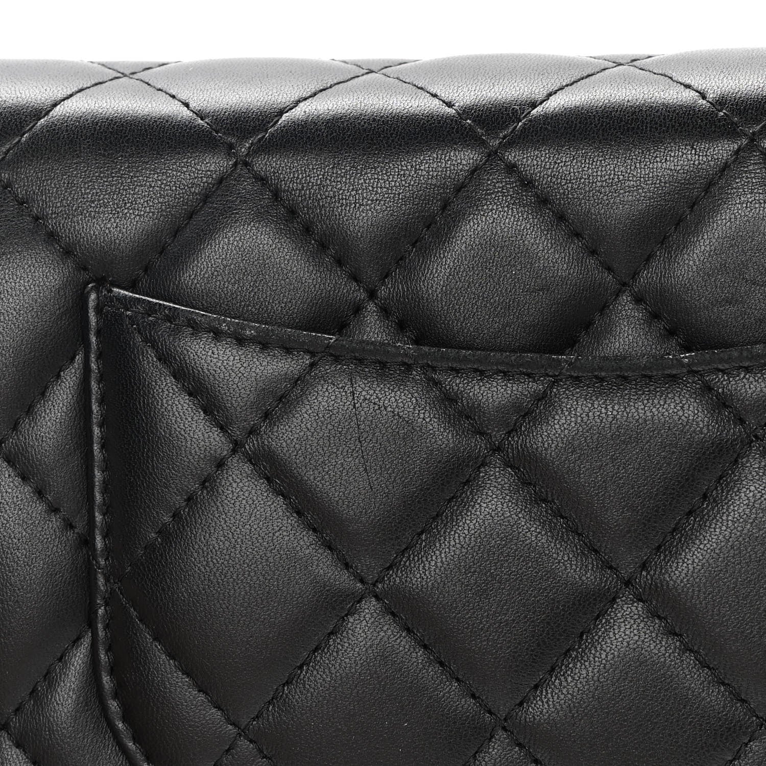 Chanel Lambskin Quilted Wallet On Chain WOC Black 17 of 17
