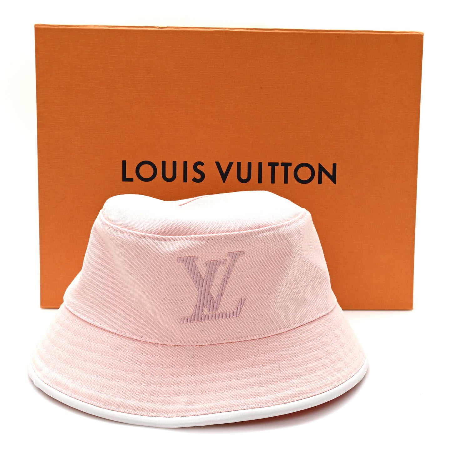 Cotton LV Bucket Hat S Pink