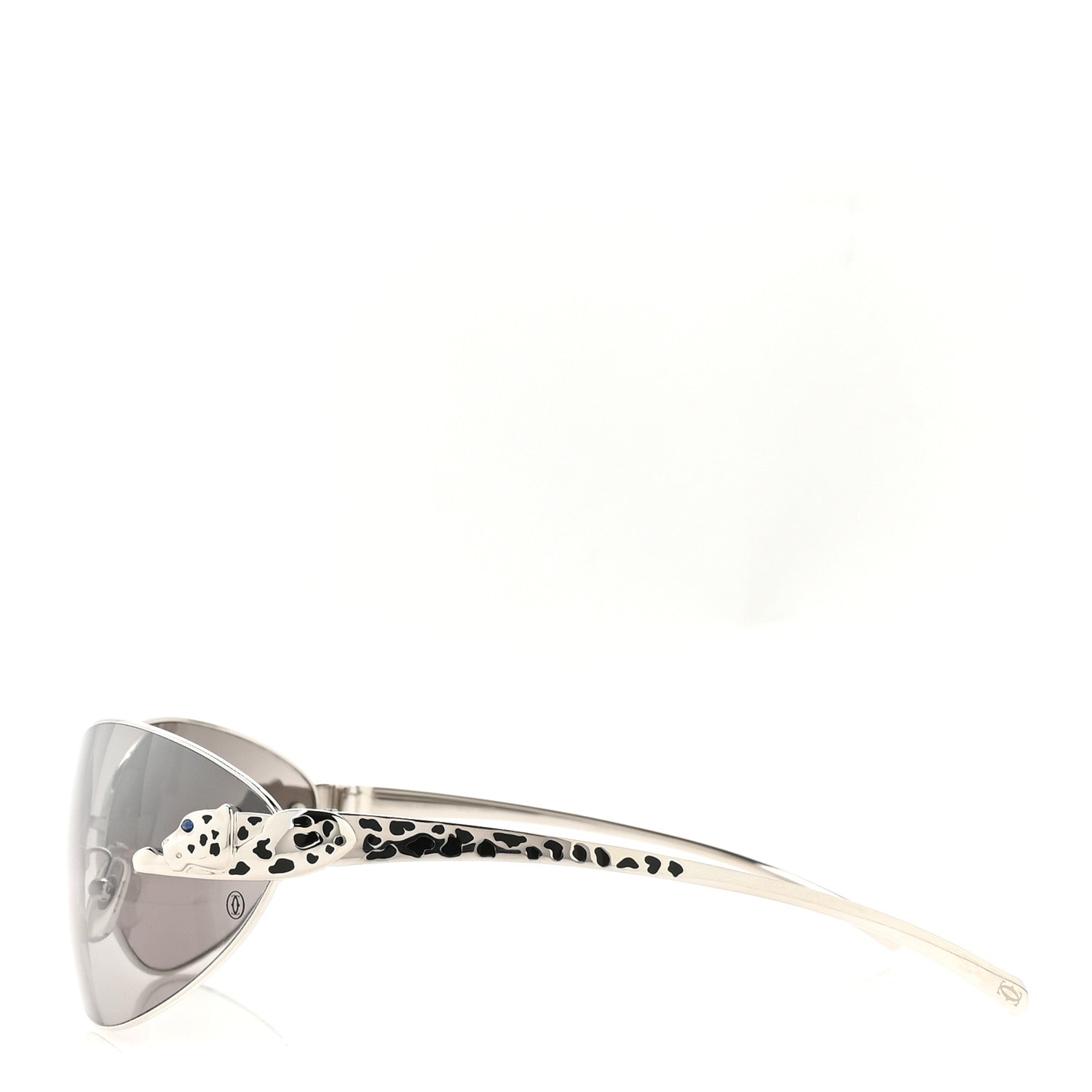 Cartier Panthere De Cartier Sunglasses Silver Black 3 of 7