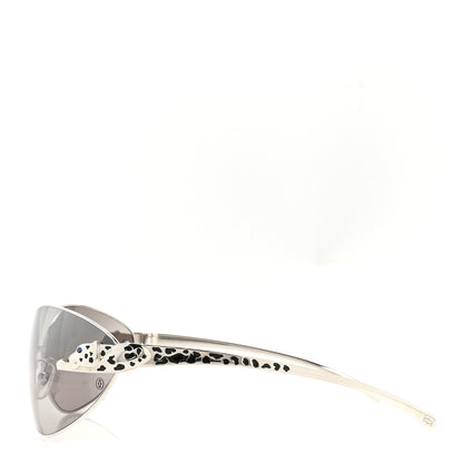 Cartier Panthere De Cartier Sunglasses Silver Black 3 of 7