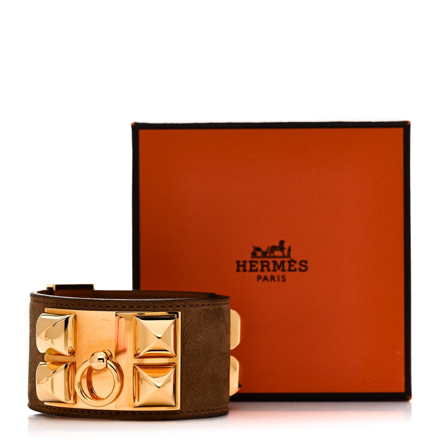 Veau Doblis Suede Collier de Chien CDC Bracelet L Muscade