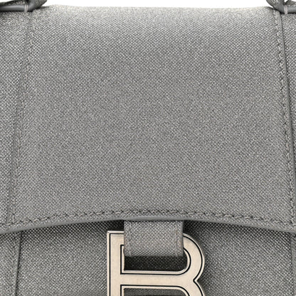 Balenciaga Glitter Fabric Hourglass Top Handle Bag XS Grey 9 of 13