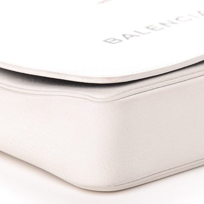 Balenciaga Pebbled Calfskin Everyday Chain Wallet White 8 of 10