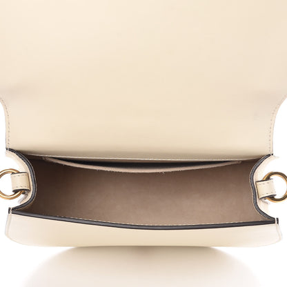 Chloe Calfskin Suede Medium Nile Bracelet Bag Off White 6 of 9