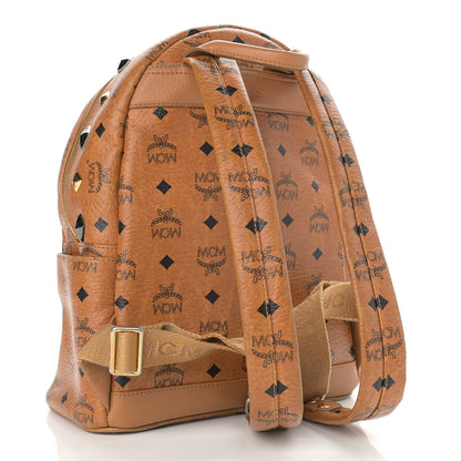 MCM Visetos Studded Small Stark M Backpack Cognac 3 of 17