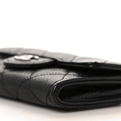 Chanel Caviar Quilted Flap Card Holder Black 9 of 9