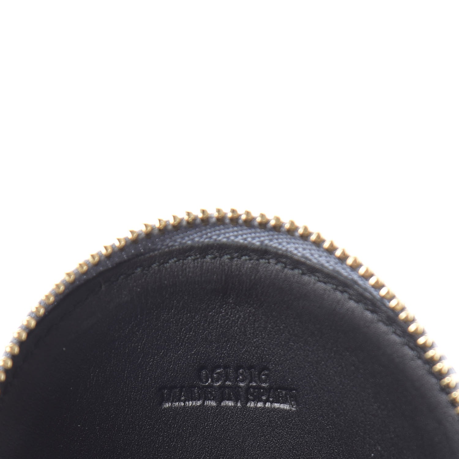 Loewe Calfskin Embossed Anagram Cookie Zip Coin Purse Stone Blue 7 of 7