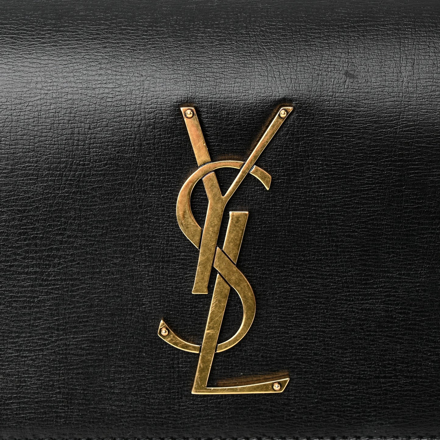 Smooth Calfskin Medium Monogram Sunset Satchel Black