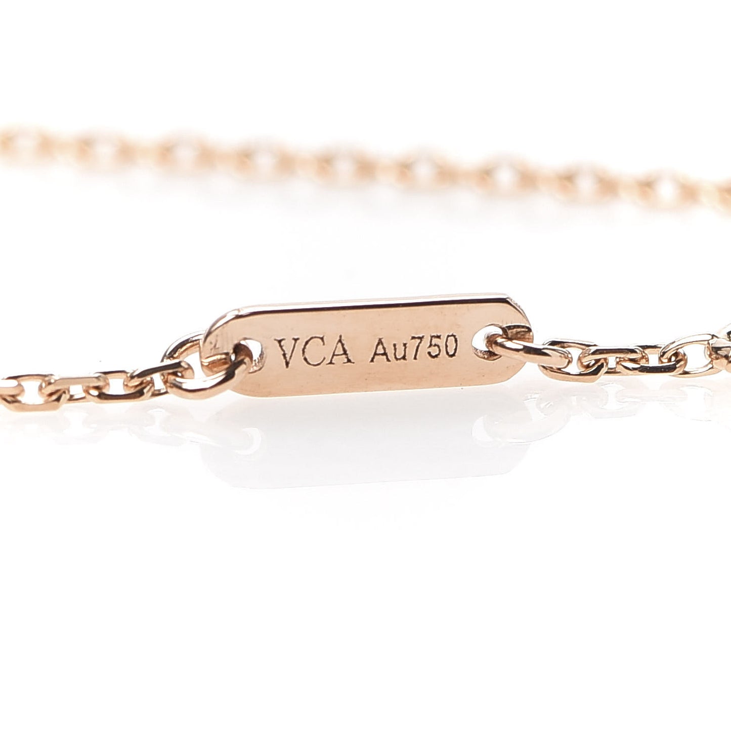 18K Rose Gold Carnelian Sweet Alhambra Bracelet